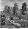 De faldnes grav på Kristianssands kirkegård : kilde: Træsnit bragt i bla. ''To hundrede træsnit. Tegninger fra krigen i Danmark 1864''