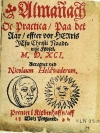 Almanark forside © Det Kongelige Bibliotek - Niels Heldvad. Nicolaus Helduaderus. 1564-1634